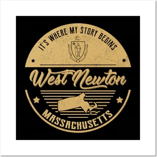 West Newton Massachusetts It's Where my story begins Posters and Art